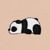 imageDALIX Panda Embroidered Fleece Cropped Hoodie Cold Fall Winter WomenPeach