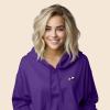 imageDALIX Panda Embroidered Fleece Cropped Hoodie Cold Fall Winter WomenTeam Purple