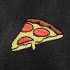 imageDALIX Pizza Embroidered Fleece Zip Washed Hoodie Cold Fall Winter WomenBlack