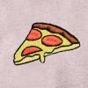 imageDALIX Pizza Embroidered Fleece Zip Washed Hoodie Cold Fall Winter WomenBlush