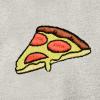 imageDALIX Pizza Embroidered Fleece Zip Washed Hoodie Cold Fall Winter WomenBone