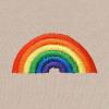 imageDALIX Rainbow Embroidered Fleece Cropped Hoodie Cold Fall Winter WomenHeather Dust
