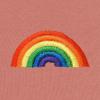 imageDALIX Rainbow Embroidered Fleece Cropped Hoodie Cold Fall Winter WomenMauve