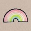imageDALIX Rainbow Glow in the Dark Embroidered Fleece Cropped Hoodie Cold Fall Winter WomenHeather Dust
