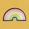 imageDALIX Rainbow Glow in the Dark Embroidered Fleece Cropped Hoodie Cold Fall Winter WomenHeather Mustard