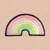 imageDALIX Rainbow Glow in the Dark Embroidered Fleece Cropped Hoodie Cold Fall Winter WomenPeach