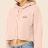 imageDALIX Rainbow Glow in the Dark Embroidered Fleece Cropped Hoodie Cold Fall Winter WomenPeach