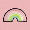 imageDALIX Rainbow Glow in the Dark Embroidered Fleece Cropped Hoodie Cold Fall Winter WomenPink