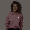 imageDALIX Rainbow Glow in the Dark Embroidered Fleece Cropped Hoodie Cold Fall Winter WomenPink