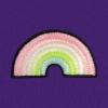 imageDALIX Rainbow Glow in the Dark Embroidered Fleece Cropped Hoodie Cold Fall Winter WomenTeam Purple