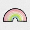 imageDALIX Rainbow Glow in the Dark Embroidered Fleece Cropped Hoodie Cold Fall Winter WomenWhite