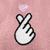 imageDALIX Snap Heart Embroidered Fleece Zip Washed Hoodie Cold Fall Winter WomenDusty Rose