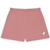 imageDALIX Heartly Ghost Embroidered Fleece Short Sweats Soft Warm WomensMauve
