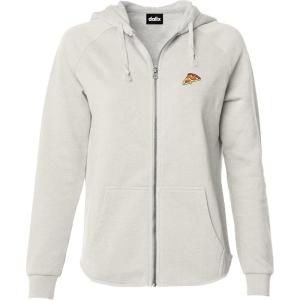 imageDALIX Pizza Embroidered Fleece Zip Washed Hoodie Cold Fall Winter WomenBone