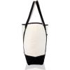 image22quot Open Top Heavy Duty Deluxe Tote Bag with Outer PocketBlack
