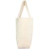 image22quot Open Top Heavy Duty Deluxe Tote Bag with Outer PocketNatural