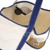 image22quot Open Top Heavy Duty Deluxe Tote Bag with Outer PocketNavy Blue