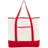 image22quot Open Top Heavy Duty Deluxe Tote Bag with Outer PocketRed