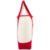 image22quot Open Top Heavy Duty Deluxe Tote Bag with Outer PocketRed