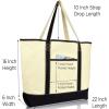 imageAutumn Cornucopia Womens Embroidered Tote Bag Natural CanvasBlack