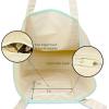 imageAutumn Cornucopia Womens Embroidered Tote Bag Natural CanvasMint Green