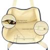 imageAutumn Cornucopia Womens Embroidered Tote Bag Natural CanvasNavy Blue