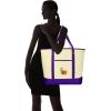 imageAutumn Cornucopia Womens Embroidered Tote Bag Natural CanvasPurple
