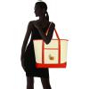 imageAutumn Cornucopia Womens Embroidered Tote Bag Natural CanvasRed