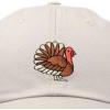 imageDALIX Thanksgiving Turkey Hat Womens Baseball CapBeige