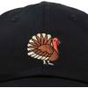 imageDALIX Thanksgiving Turkey Hat Womens Baseball CapBlack
