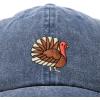 imageDALIX Thanksgiving Turkey Hat Womens Baseball CapWashed Navy Blue
