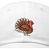 imageDALIX Thanksgiving Turkey Hat Womens Baseball CapWhite