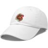 imageDALIX Thanksgiving Turkey Hat Womens Baseball CapWhite