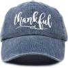 imageDALIX Thankful Hat Womens Baseball Cap WashedNavy Blue