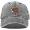 imageDALIX Thanksgiving Turkey Hat Womens Baseball CapWashed Black