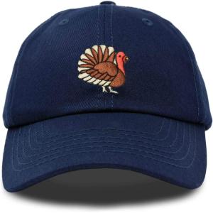 imageDALIX Thanksgiving Turkey Hat Womens Baseball CapNavy Blue