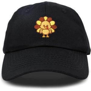 imageDALIX Turkey Hat Womens Thanksgiving Baseball CapBlack