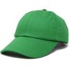 imageDALIX Baseball Cap Dad Hat Plain Men Women Cotton Adjustable Blank Unstructured SoftKelly Green