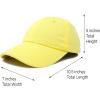 imageDALIX Baseball Cap Dad Hat Plain Men Women Cotton Adjustable Blank Unstructured SoftMinion Yellow