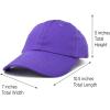imageDALIX Baseball Cap Dad Hat Plain Men Women Cotton Adjustable Blank Unstructured SoftPurple