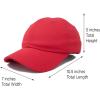 imageDALIX Baseball Cap Dad Hat Plain Men Women Cotton Adjustable Blank Unstructured SoftRed