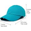 imageDALIX Baseball Cap Dad Hat Plain Men Women Cotton Adjustable Blank Unstructured SoftTeal