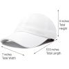 imageDALIX Baseball Cap Dad Hat Plain Men Women Cotton Adjustable Blank Unstructured SoftWhite