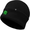 imageDALIX Embroidered Clover Beanie Cap Cuffed Knit Hat Men WomenBlack