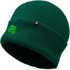 imageDALIX Embroidered Clover Beanie Cap Cuffed Knit Hat Men WomenGreen