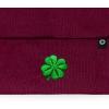 imageDALIX Embroidered Clover Beanie Cap Cuffed Knit Hat Men WomenMaroon