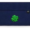 imageDALIX Embroidered Clover Beanie Cap Cuffed Knit Hat Men WomenNavy Blue