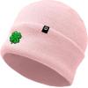 imageDALIX Embroidered Clover Beanie Cap Cuffed Knit Hat Men WomenPink