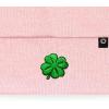 imageDALIX Embroidered Clover Beanie Cap Cuffed Knit Hat Men WomenPink