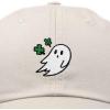 imageDALIX Embroidered Cloverly Ghost St Patricks Dad Saint Pattys Cap Hat WomenBeige